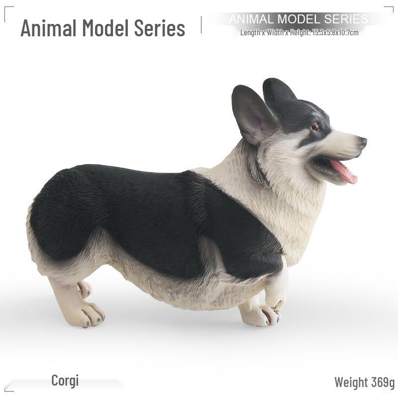 Cute Large Corgi Dog Ornament - Creative Static Model Toy Figure