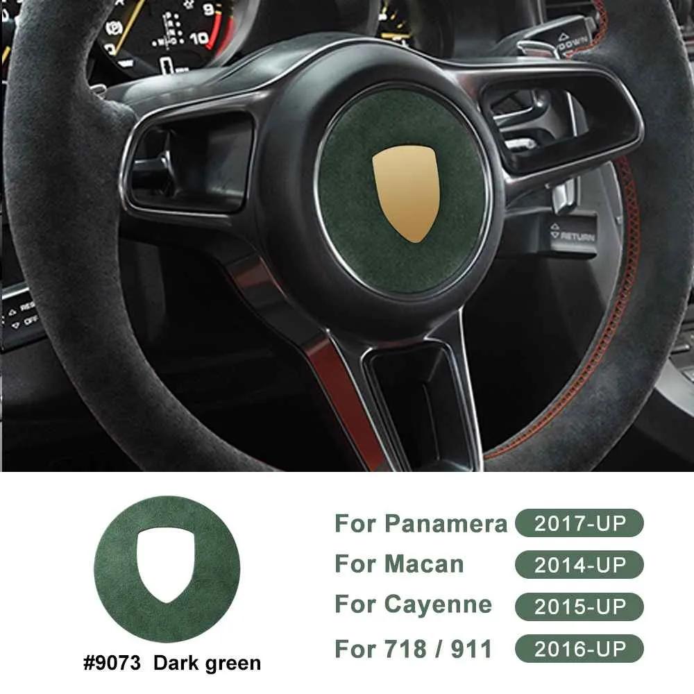 Carbon Fiber Style Center Sticker Decal for Porsche Macan Panamera 718 911 Cayenne 2017-2023 Interior Trim
