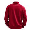 Men's Autumn Winter Casual Zipper Stand Collar Fleece Hoodie Jacket