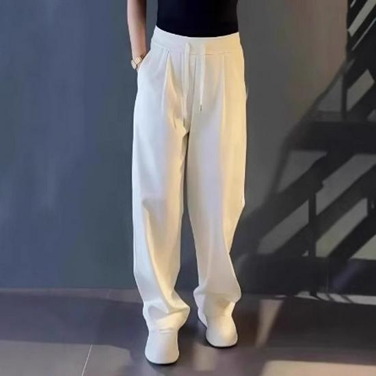 2025 Men's Summer Wide-Leg Drapey Pants: Versatile High-End Fashion Trousers