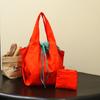 Nylon Drawstring Design Handbag Reusable Shopping Eco Bag Creative Foldable Shopping Bag  Shopping