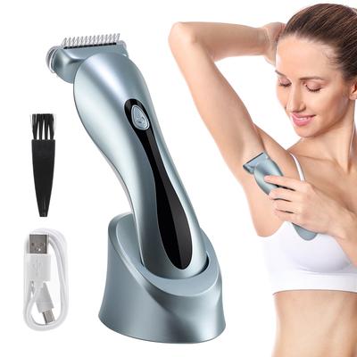 3 Modi Elektrorasierer für Frauen Kabelloser Rasierer Haartrimmer Schmerzloser Damenrasierer Rasierer Bikini-Trimmer Nass-Trocken-Anwendung Wasserdicht