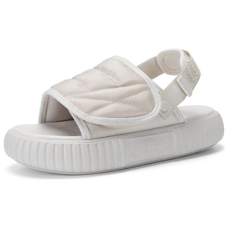Kappa Outdoor Velcro Thick Sole Beach Shoes Sports Sandals Unisex Sandals Gray White K0DX5LL20-133