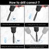 10Pcs Dry Diamond Drill Bit Set Diamond Tile Drill Bits Wear Resistant Carbide Drilling Tile Hole Saws Fast Drilling for Tiles