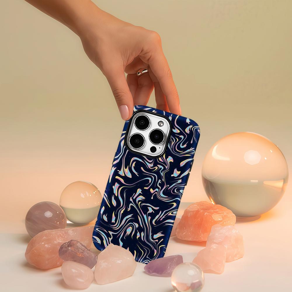 Neon Swirl Phone Case for IPhone 17 16 15 14 13 Pro Max Plus for Magnetic Single Double-layer Tough Case