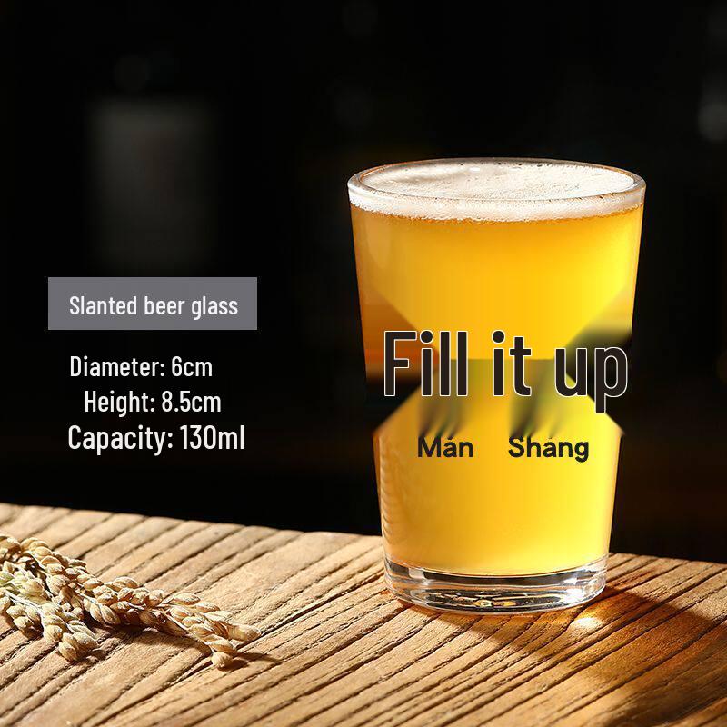 Creative Drop-Proof Small Tempered Beer Mug for BBQ or Restaurant Use