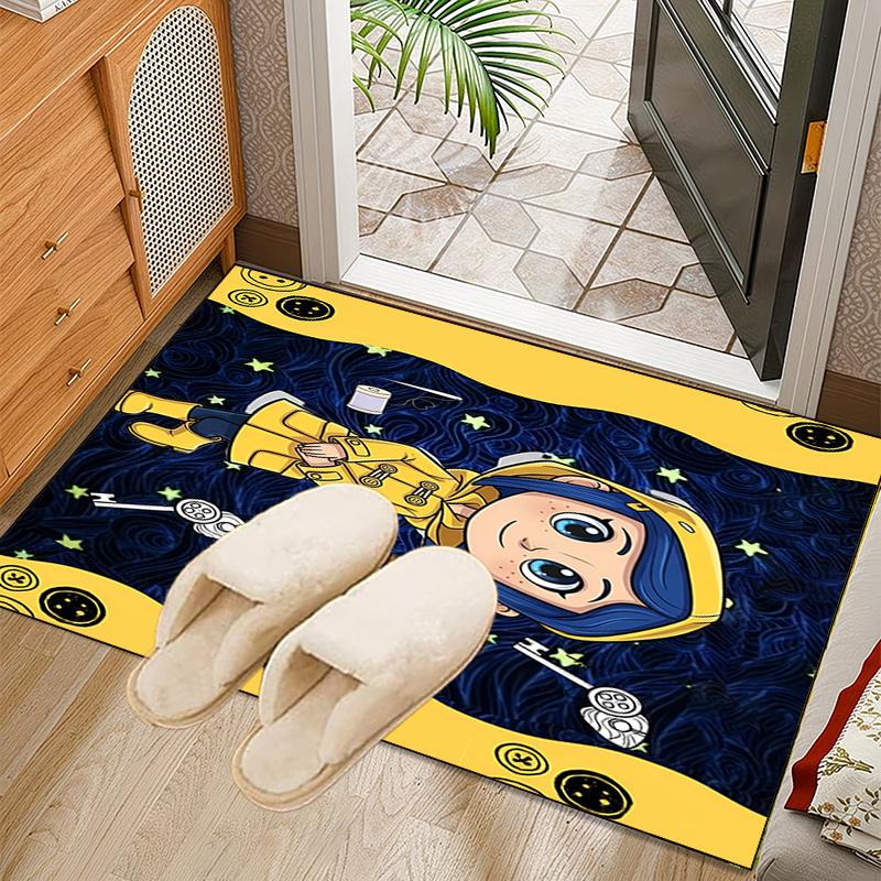 Mystery Coraline's World Rug Office Carpet Non-Slip Mat, Chair Rug Floor Covering for Gaming, Bedroom, Living Room , Home Decor Christmas Gift