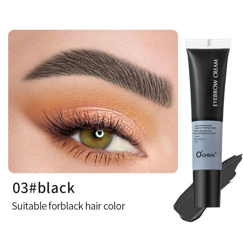 

OCHEAL Peel Off Eyebrow Tint Стойкий, водостойкий, не размазывающийся гель для бровей 10g чёрный
