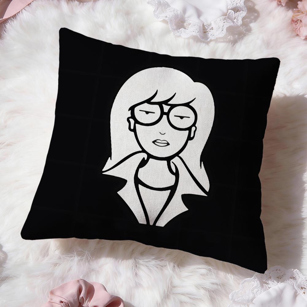 Cartoon D-DariaS Cushion Cover Premium Comfort Reversible Pillow Cove -Two in One Design for Any Room & Car Interior