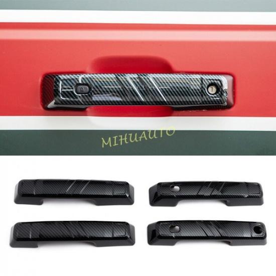 For -2025 Ford Bronco 4DR Carbon Fiber Car Door Handle Cover Trim Overlay 4x