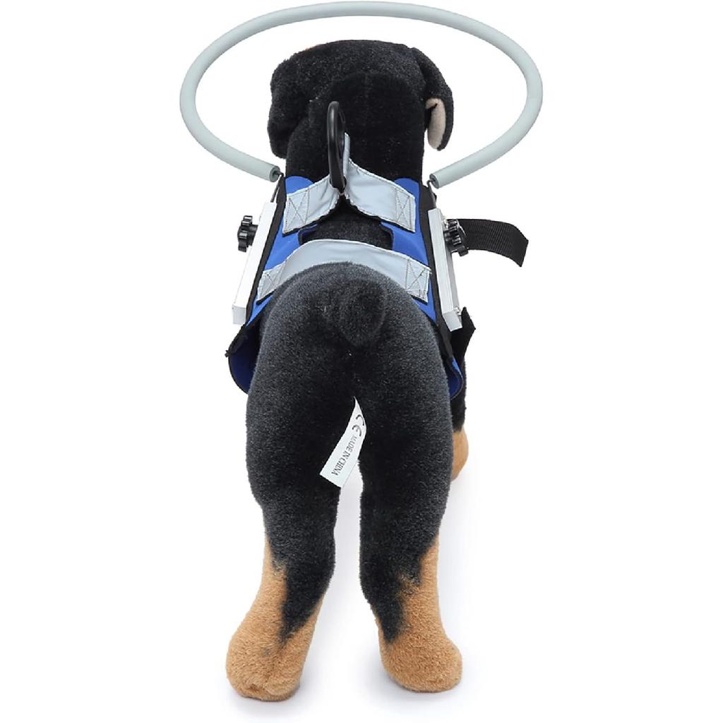 GabeFish Blind Dog Safety Gear, Anti-Collision Ring for Dogs, Reflective Bumper Collar Blue-Upgrade Small