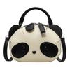 Tote Bag Panda Shoulder Women's Bag Oblique Span Bag Korean Version Simple and Versatile Oblique Span Bag Korean Red Panda PU Women's Bag
