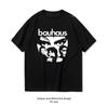 Bauhaus Music Tshirt Man Fashion Casual Gothic Rock and Roll Cotton Graphic T Shirts Camisetas