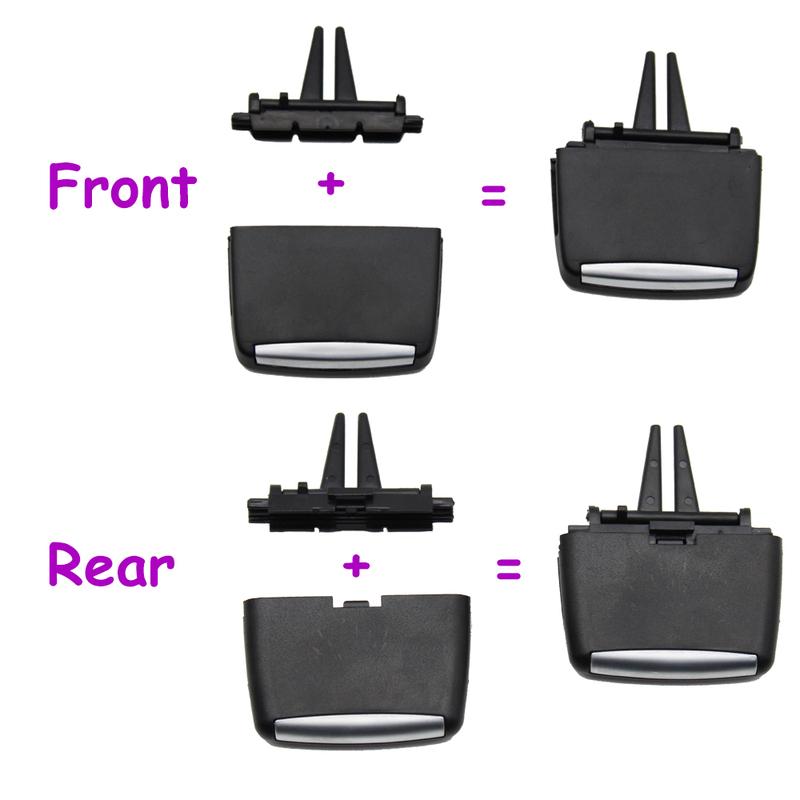 LHD RHD Front Rear Car Interior AC Air Conditioner Vent Grille Outlet Slider Clips Tab For BMW X5 E70 X6 E71 6422 6958 654