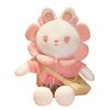 Cute Sun Flower Drag Rabbit Plush Doll Doll Creative Children's Rag Doll White Rabbit Birthday Gift