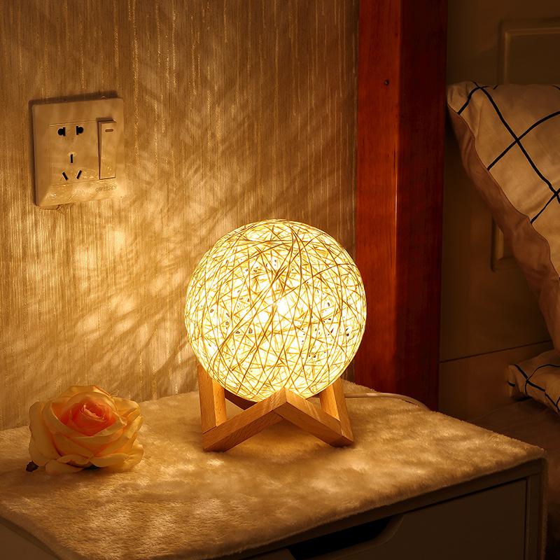 1Pc USB Lighting Portable LED Night Light Homestay Fujimura Starry Sky Projection Moon Light Nordic Bedside Decoration
