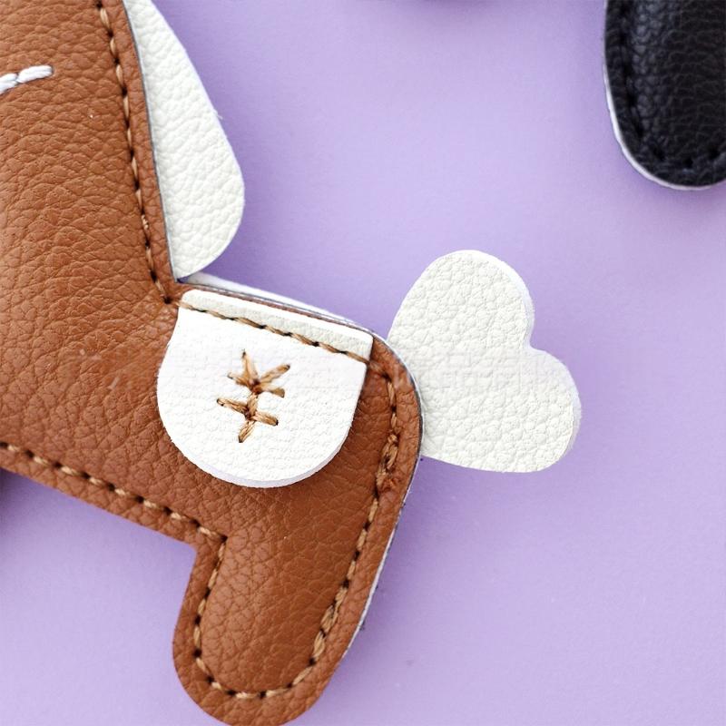 1Pcs Horse Pendant Decoration Trendy Cute Pony Pu Leather Keychain For Ladies Bag Keyring Charm Accessories