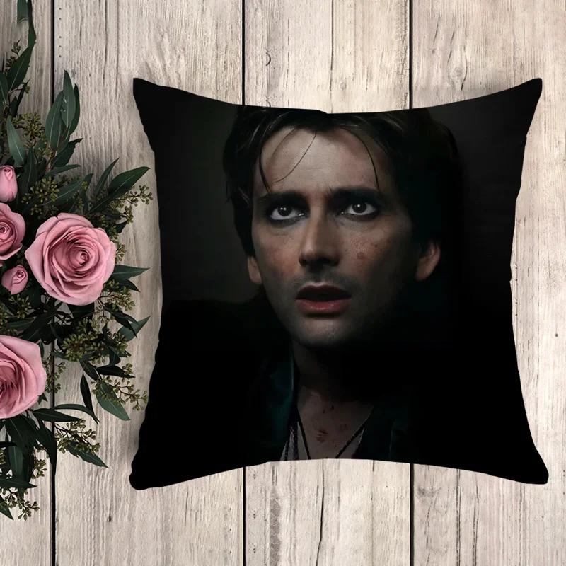 Kissen David Tennant Dekorative Kissenbezüge für Kissen 45x45 Kissenbezüge Sofakissen Kissenbezug Deko 40x40 Autodekoration