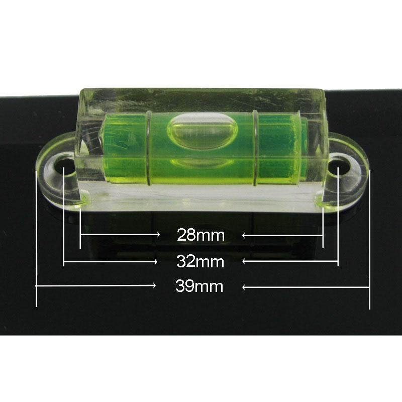 Acrylic Square Level Bubble Mini Spirit Level Bubble with Ears