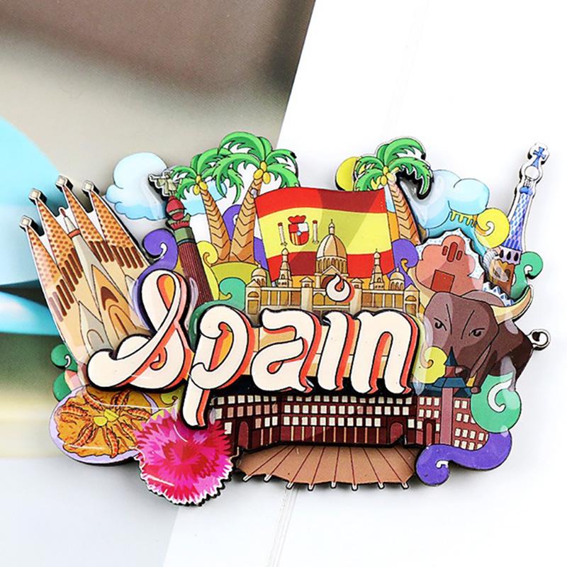 3D Creative Magnets Countries Fridge Magnet World Travel Souvenirs Wooden Crafts Magnetic Sticker Gift For Travelers Home Decor
