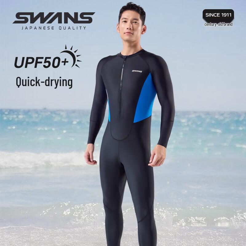 

SWANS Men s One-Piece Long Sleeve Rash Guard 2XL