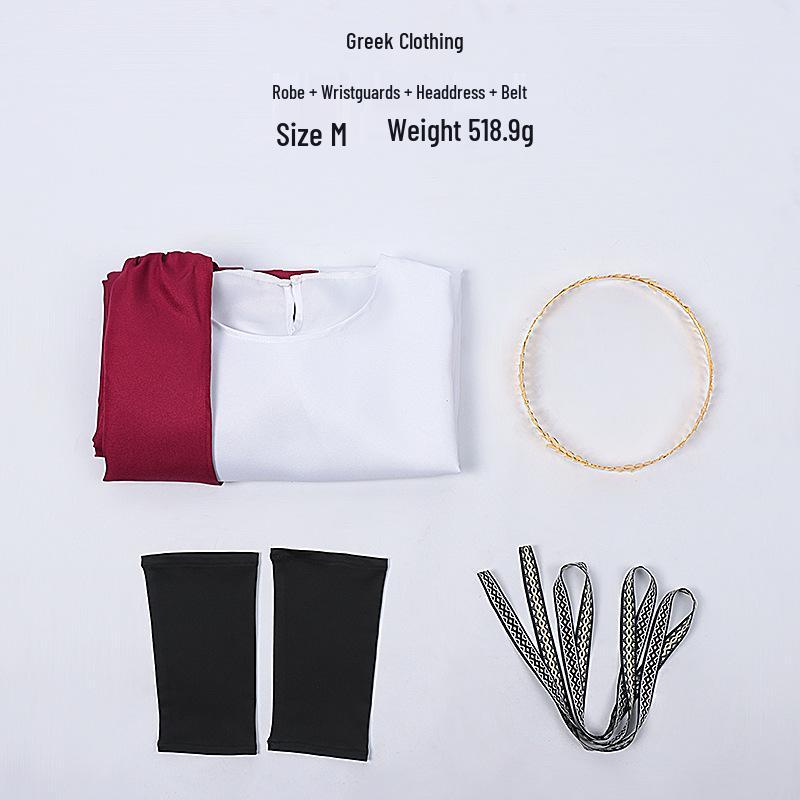 Carnival Men's Greek God Toga Costume with Laurel Wreath & Wristbands