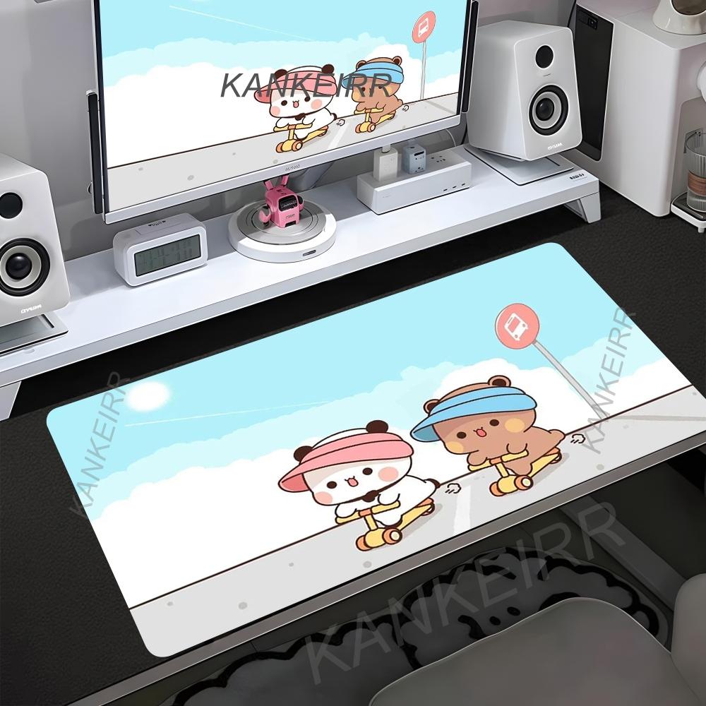 XXL Mauspads Anime Computer Tischmatte Bubu Dudu Gamer Schreibtischmatte PC Gaming Zubehör Mauspads Große Matten Büro Mauspads Setup
