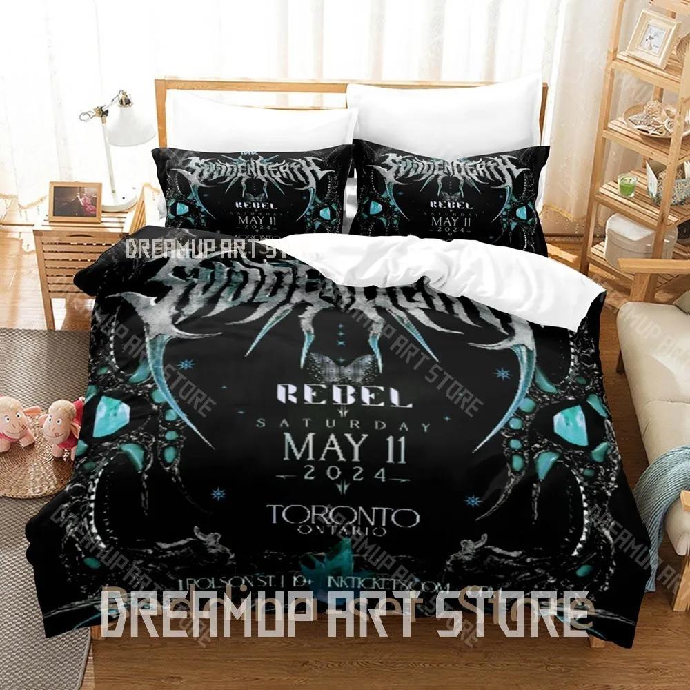 3D Print Svdden Death Bedding Set Single Twin Full Queen King Size Bed Set Adult Bedroom Duvetcover Sets Anime Bed Sheet Se