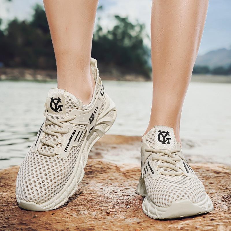 Mesh Breathable Men's Shoes Summer Hollowed Out Leisure Sports Tide Shoes Student Wading Stream Shoes Men