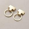 2pcs Metal O Ring Keychain Buckle Spring Hook, Bag Handbag Decor Connection Clasp DIY Hardware Accessories