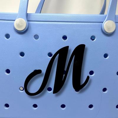 Yousheng Englischer Buchstaben-Taschenanhänger, Strandtasche, Handtasche, Lochdekoration, weiches EVA, AZ, Alphabet-Buchstabe, DIY-Taschenzubehör
