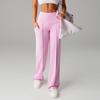 High Waist Workout Pants for Women Straight Leg Sports Trousers with Pockets Outdoor Casual Comfort Slim Fit Long Pants