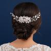 Zinc Zinc Alloy Bridal Headpiece Flower Toothed Insert Comb Gift Pearl Hair Combs  Bridesmaid
