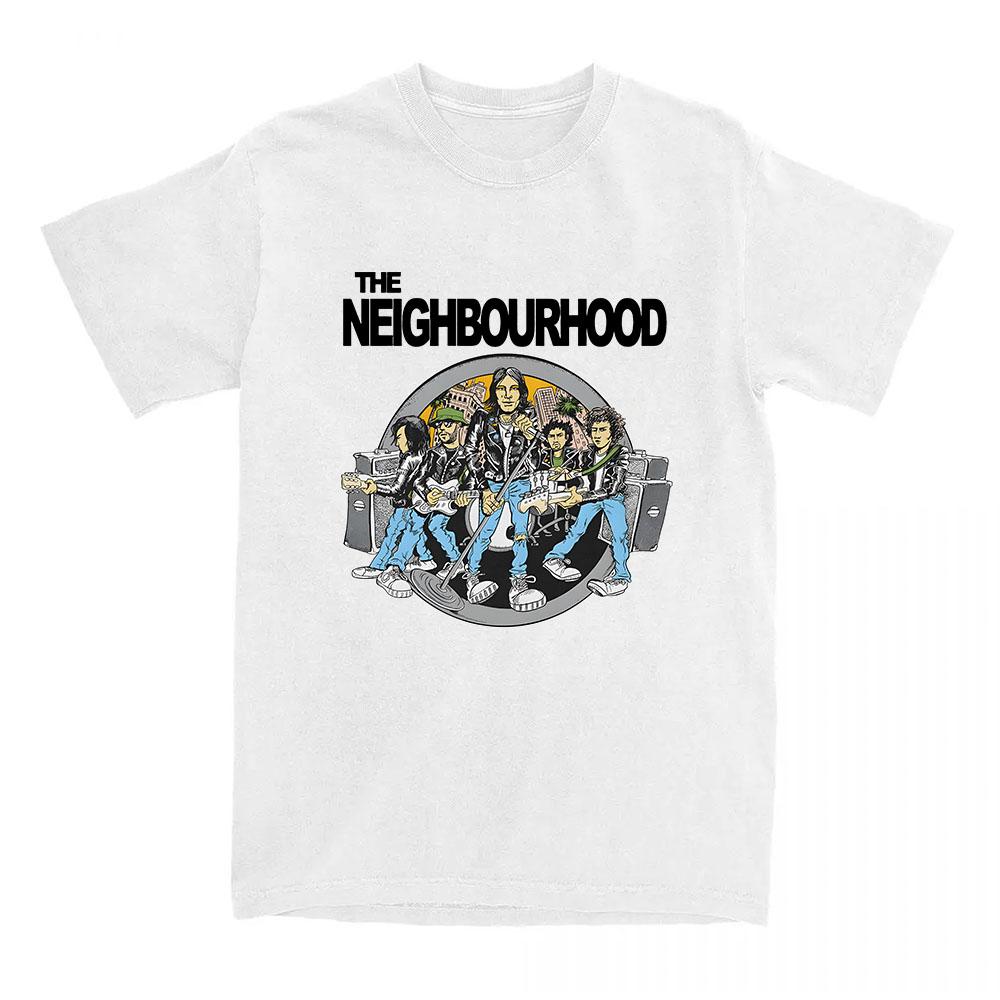The Neighborhood NBHD Band Print Tričko Bavlna Vysoce kvalitní Dámská/Pánská trička Neformální tričko s krátkým rukávem
