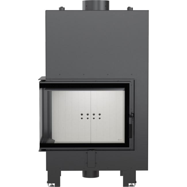Water heating fireplace KRATKI MBZ Left 13 kW Ø 200 self closing door