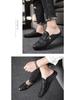 Men's Retro Leather Slip-On Driving Shoes with Zipper