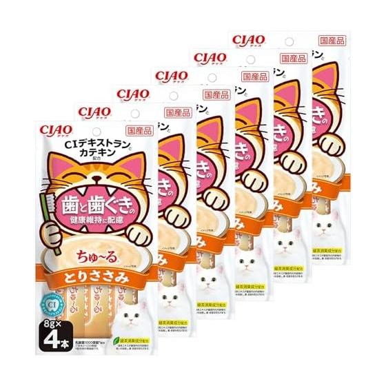 Ciao (CIAO) Churu care for maintaining the health of teeth and gums, set of 4 pieces and 6 pieces