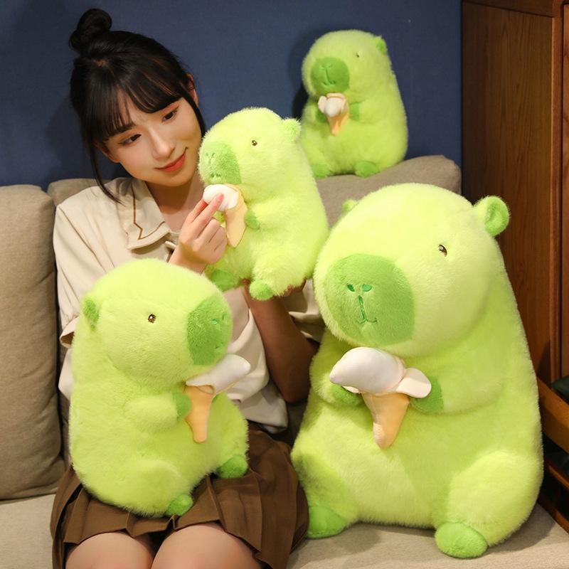 Creative Unanxiety Capybara Doll Plush Toy Banana Capybara Doll Ugly Cute Kapibala Doll