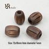 Retro Wooden Beaded DIY Jewelry Kit: Handmade Necklace & Earring Materials with Geometric Shapes