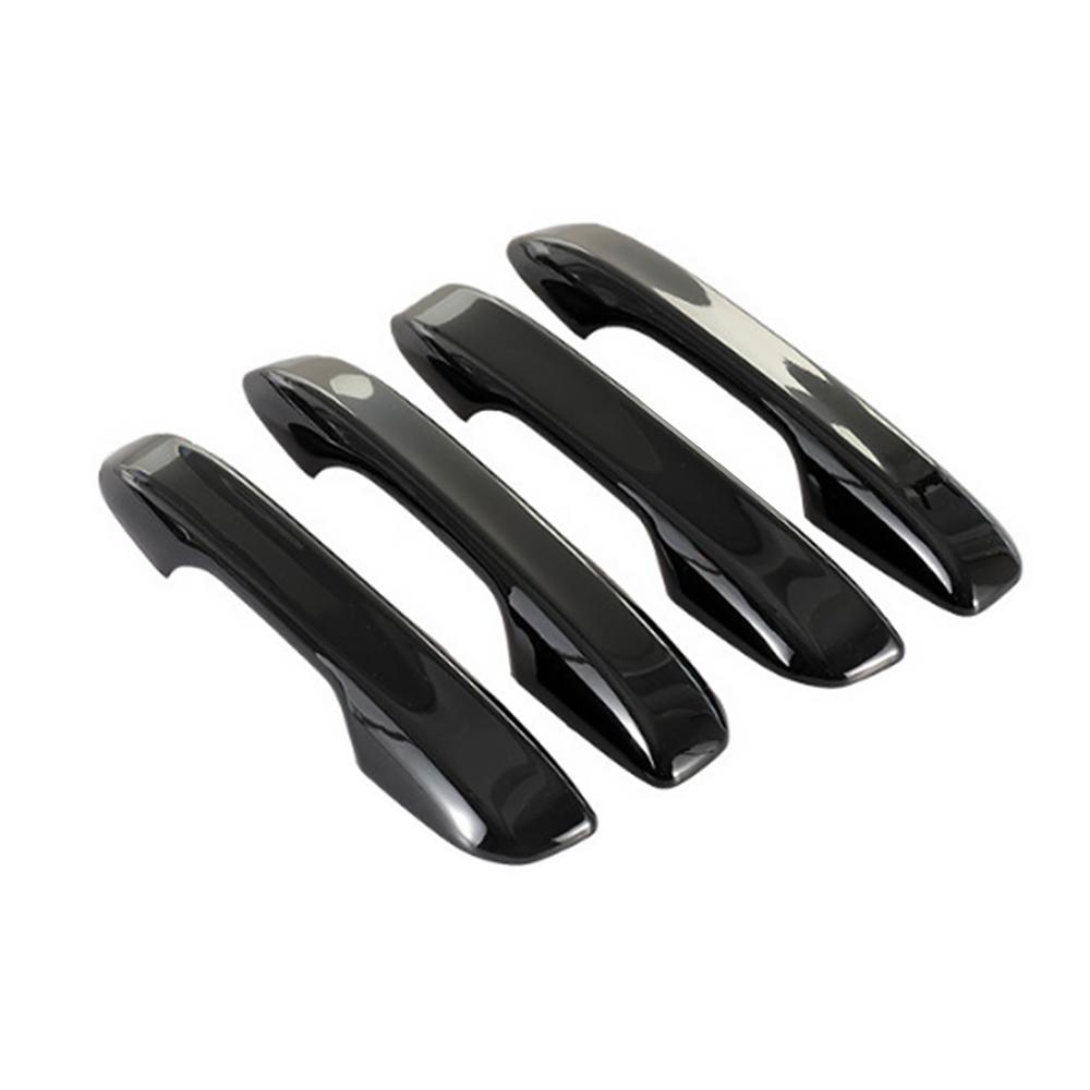 Car Carbon Fiber Style Exterior Door Handle Moulding Cover Trim w/Keyless Entry Decor For Honda Civic 11th Gen 2022 2023 2024