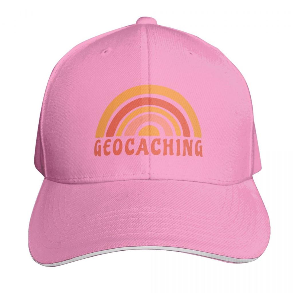 Geocaching Colourful rainbow design Baseball Cap Unisexs big size hat luxury caps Mountaineering designer cap Boy Child Womens