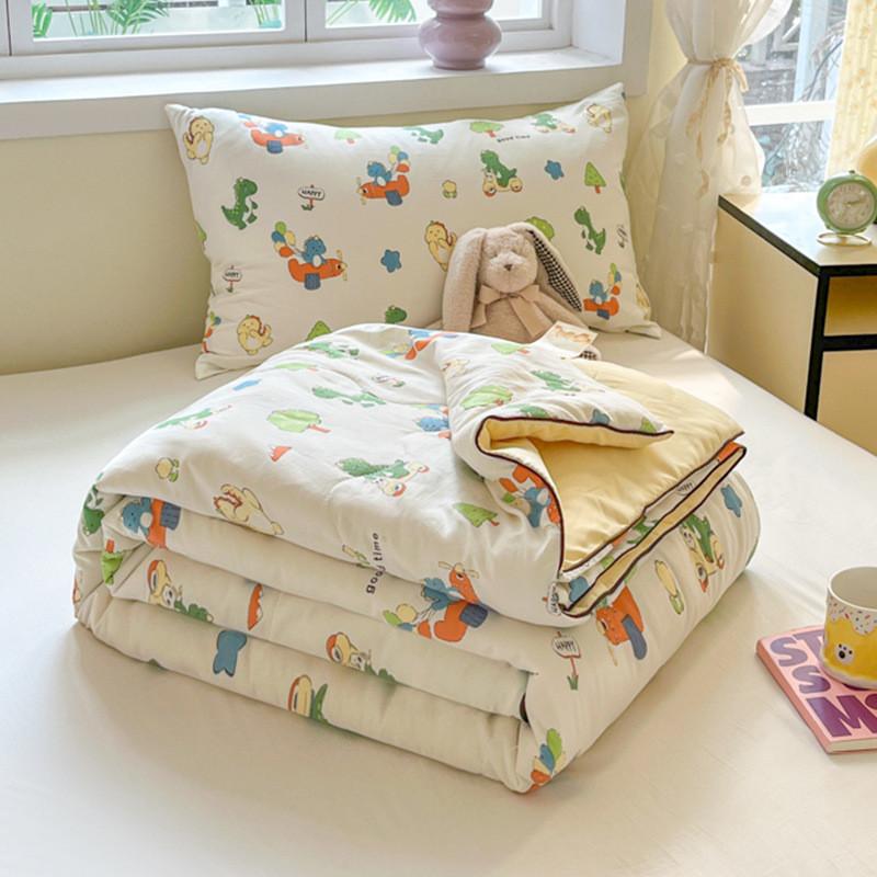 Dog Tulip Bear Rabbit Strawberry Fruit Pattern Printed Air Conditioner Quilt