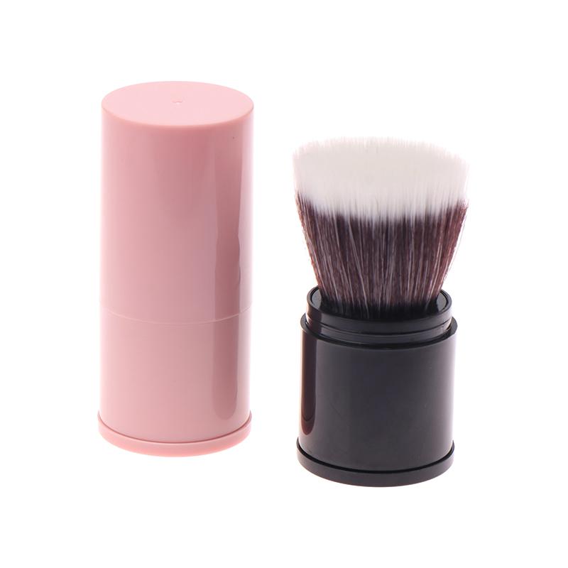 1Pcs Retractable Foundation Makeup Brush Flat Kabuki Brush For Powder Blush Bronzer Concealer Portable Makeup Tools