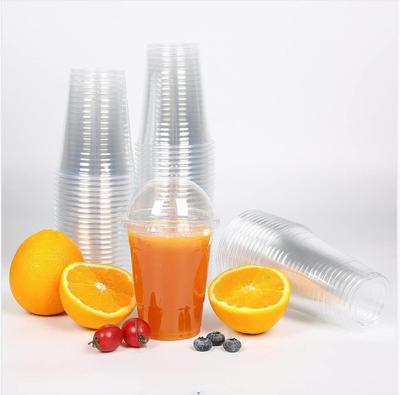 50pcs Disposable Plastic Cups with Lids Outdoor Picnic Birthday Kitchen Party Tableware Party Plastic Cups For Iced Coffee