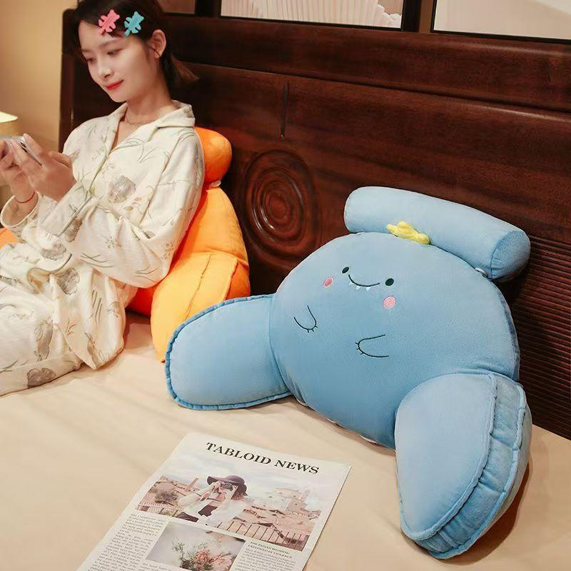 Большая подушка Barest для офисного кресла, поясничная поддержка, мягкая плюшевая диванная татами, изголовье кровати, эргономичная подушка, декоративные автомобильные поясничные подушки 50x30cm