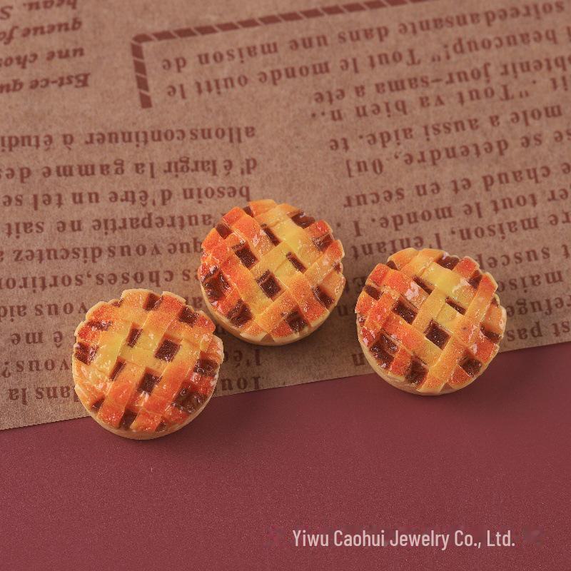 Simulation Food Play: Bread, Cake, Kitten, Bear, Toast & Donut Resin Jewelry Accessories