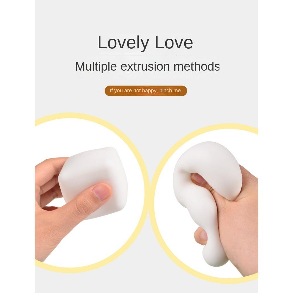 Quetschbare flexible Tofuwürfel Niedlich Stressabbau Autismus Sensorikspielzeug Stress- & Angstlinderung Fidget Spielzeug für Kinder Mädchen Geschenk