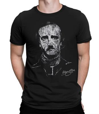 Edgar Allan Poe Vintage TShirt Loose and Breathable Mens and Womens Same Crew Neck Cotton Tshirt 6 Sold
