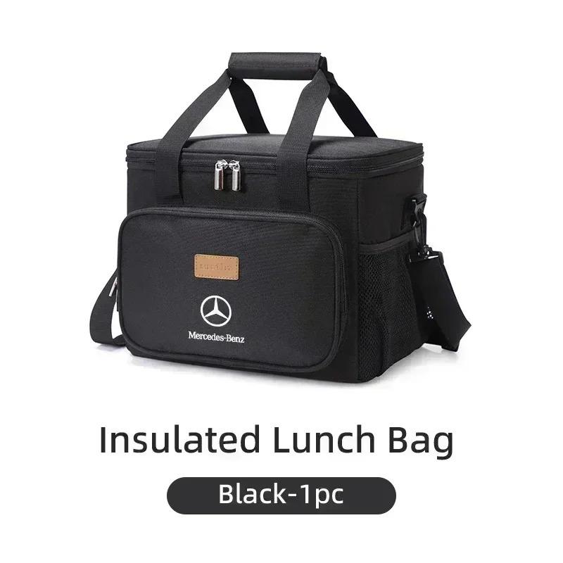 Insulated Picnic Bag Lunch Box Camping Storage Case For Mercedes Benz AMG A C E Class W201 W210 W108 W204 W205 W203 W211 W124 AA4