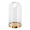 IKEA BEGAVNING: Metallic Gold Glass Dome 26 Cm Candle Holder with Base